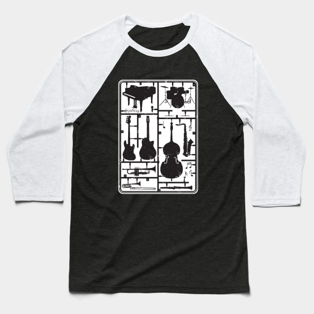 Jazz Instruments Kit Baseball T-Shirt by ginanperdana